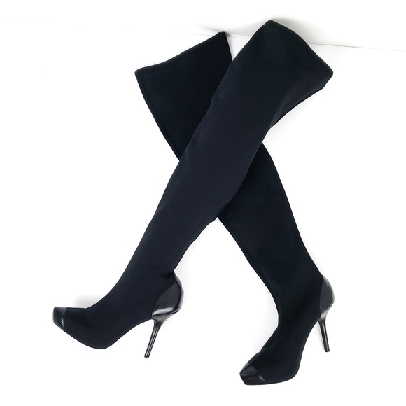 RSVP Shoes - RSVP | Black Thigh High Stilleto Boot 7M